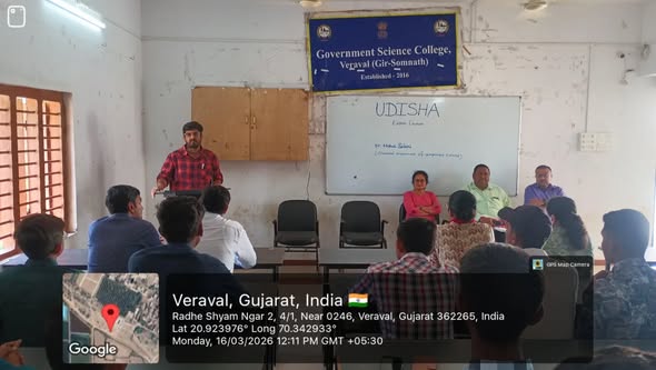 UDISHA Initiative: Expert Talk on Career Guidance and Competitive Exams at GSC Veraval