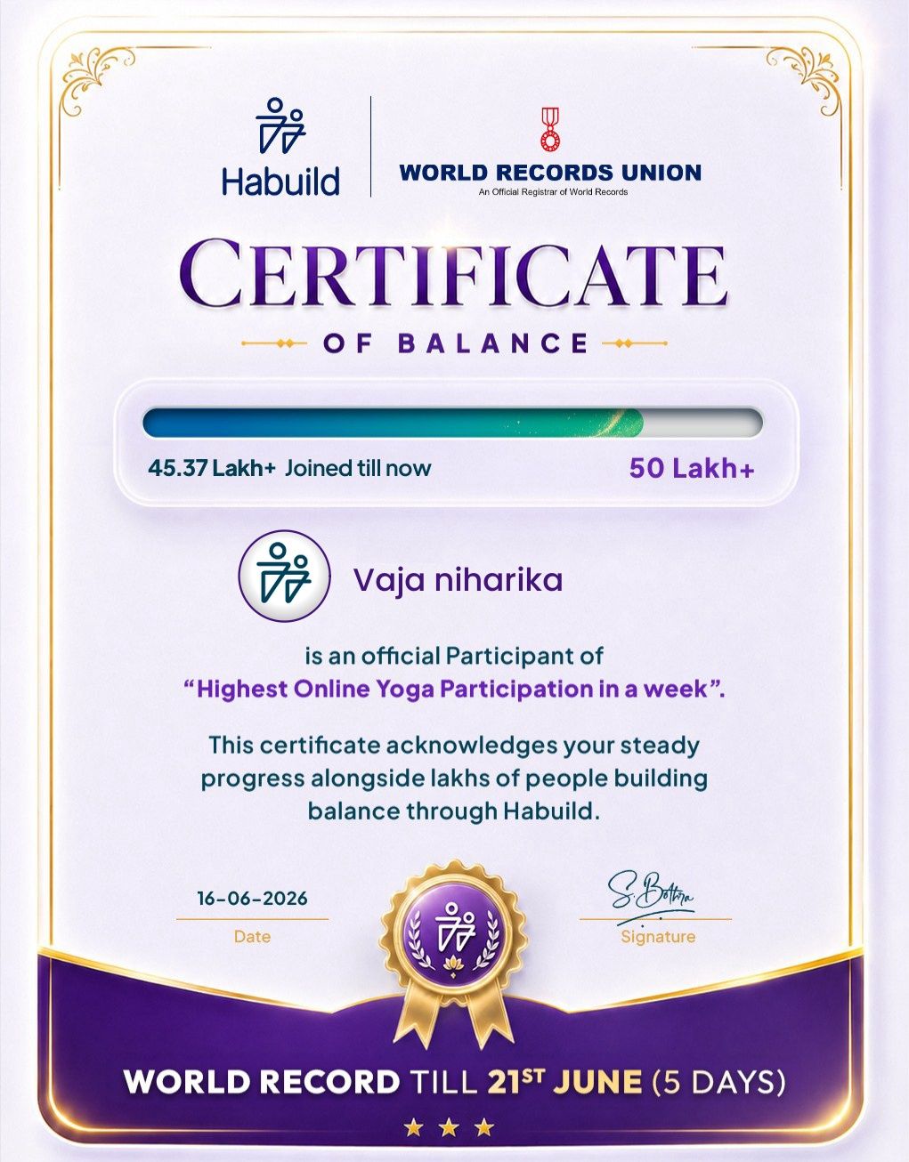 🧘‍♀️🌿 Pre-Yoga Day Activity & Online Certificate Course on Yoga 🌿🧘‍♂️