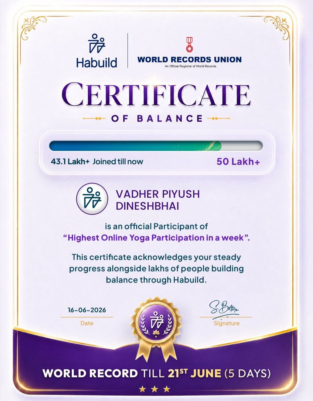 🧘‍♀️🌿 Pre-Yoga Day Activity & Online Certificate Course on Yoga 🌿🧘‍♂️
