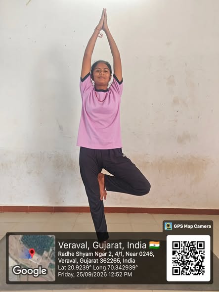 🥈 Khel Mahakumbh 2026 | GSCV Student Secures 2nd Rank in Yoga 🧘‍♀️🏆